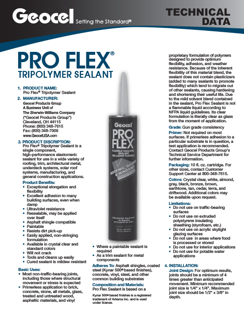 Pro Flex Tripolymer Sealant