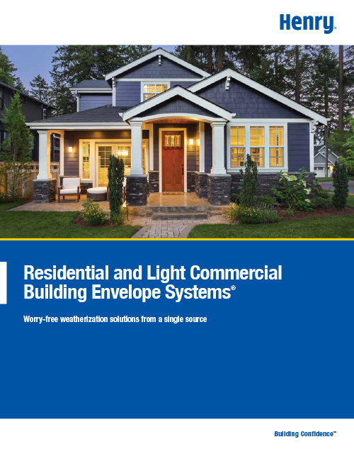 Residential and Light Commercial Building Envelope Systems