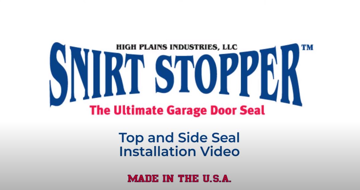 Snirt Stopper Top and Side Seal Installation